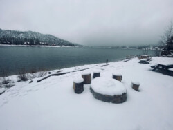 Inspiration Point: Fire pit in the snow Inspiration Point: Fire pit in the snow