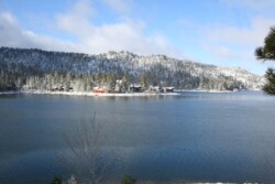 Inspiration Point: Across the lake in winter Inspiration Point: Across the lake in winter